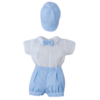 Vestido niño de Lino celeste