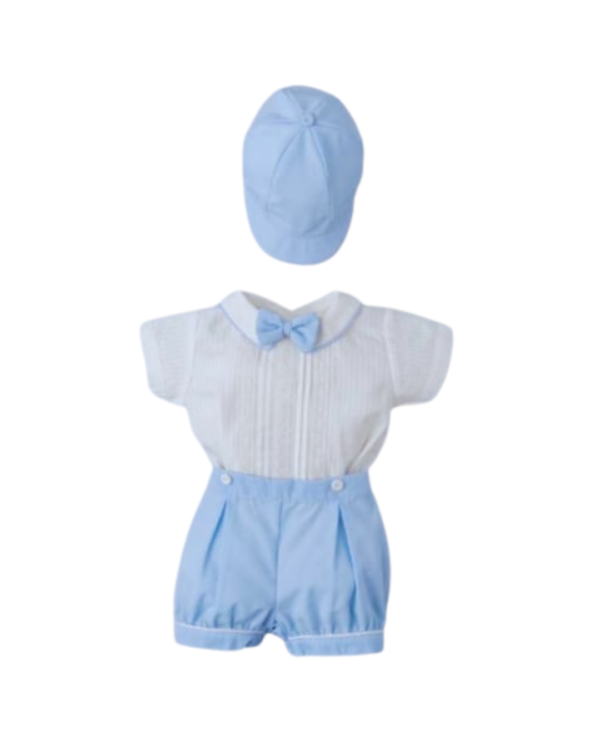 Vestido niño de Lino celeste